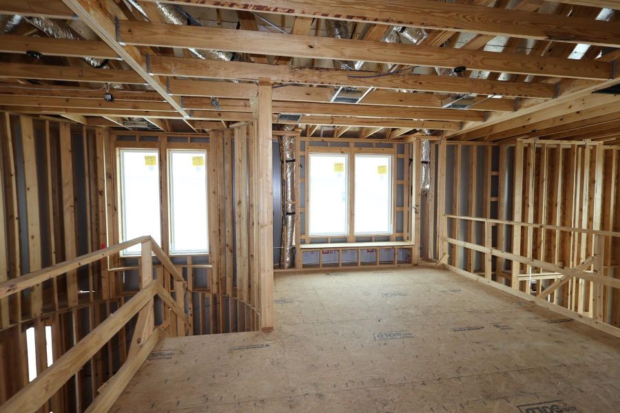 In-progress construction of a new home in Dunham Pointe, Cypress, TX (Image 3).