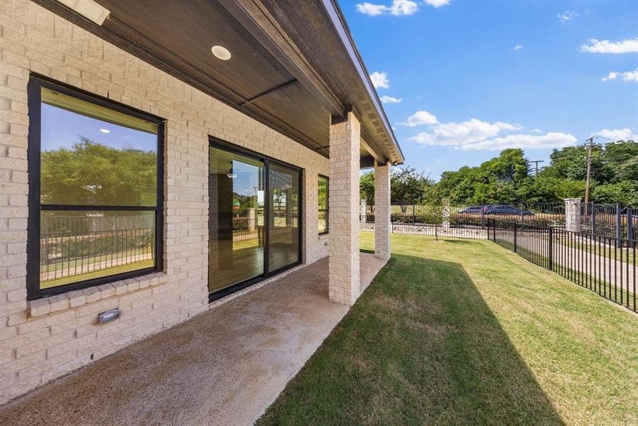 Exterior details and patio area of a home in , McKinney (Image 22). Exterior details and patio area of a home in , McKinney (Image 22).