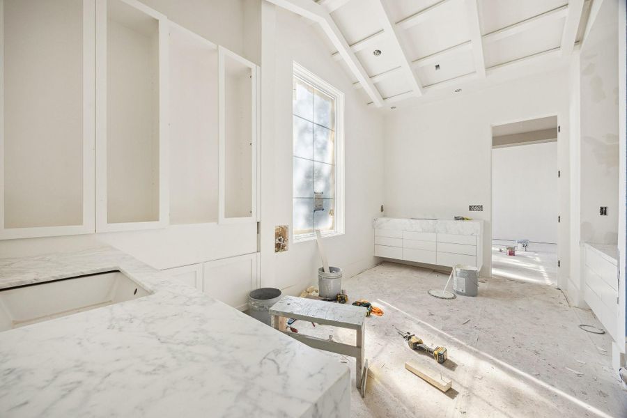 In-progress construction of a new home in , West University Place, TX (Image 8).