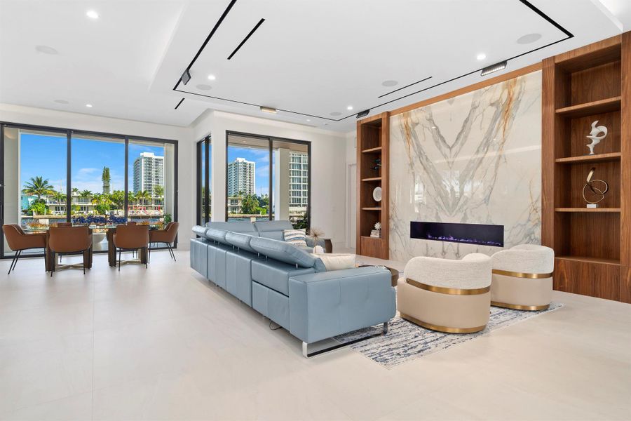 Furnished interior view inside a new home in , Pompano Beach (Image 8). Furnished interior view inside a new home in , Pompano Beach (Image 8).