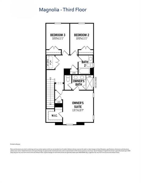 2D floor plan layout of this home in City Point, North Richland Hills, TX (Image 5).