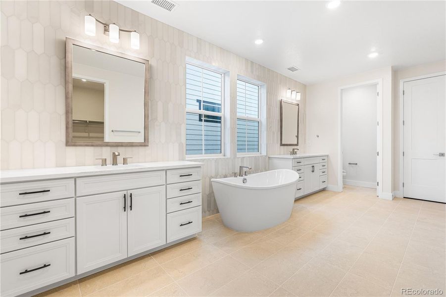 Furnished interior view inside a new home in Luxe at The Canyons, Castle Pines (Image 25).
