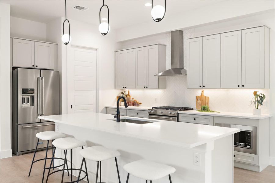 Furnished interior view inside a new home in , Austin (Image 17). Furnished interior view inside a new home in , Austin (Image 17).