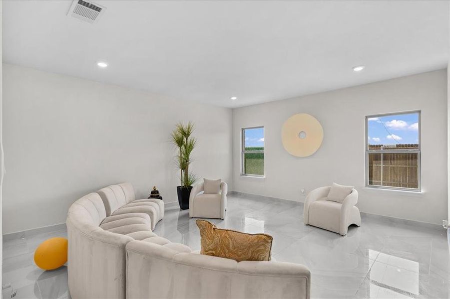 Furnished interior view inside a new home in , Princeton (Image 9). Furnished interior view inside a new home in , Princeton (Image 9).