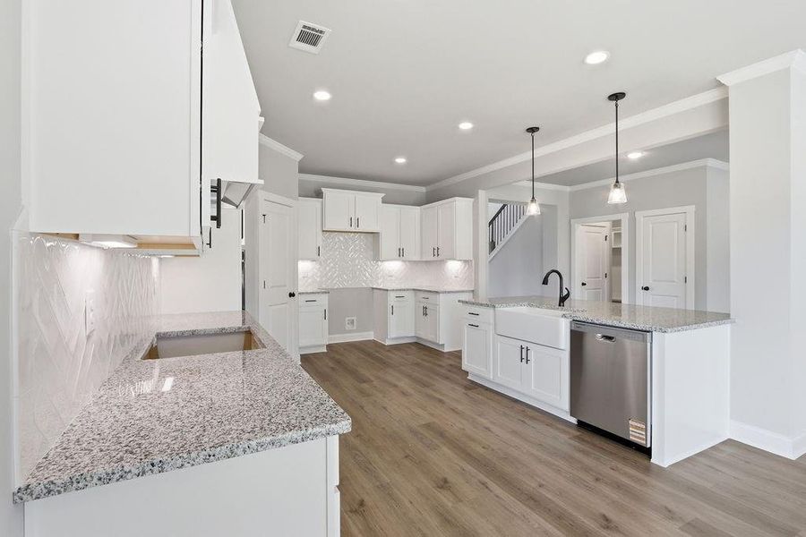 Furnished interior view inside a new home in , Monroe (Image 12).