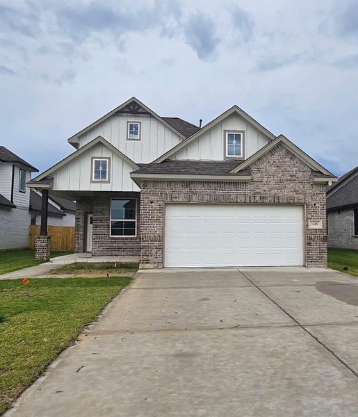 Front exterior of a new home in , Anahuac, TX, highlighting curb appeal (Image 2). Front exterior of a new home in , Anahuac, TX, highlighting curb appeal (Image 2).