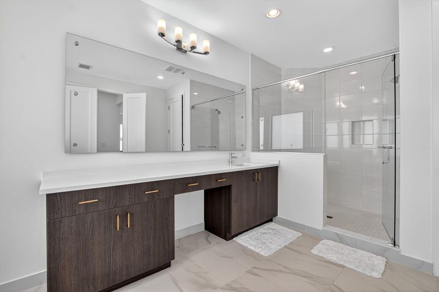 Furnished interior view inside a new home in , Boca Raton (Image 45).