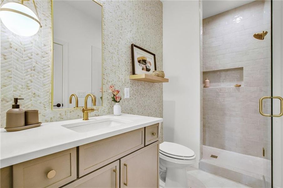 Furnished interior view inside a new home in Laurel View, Suwanee (Image 20). Furnished interior view inside a new home in Laurel View, Suwanee (Image 20).