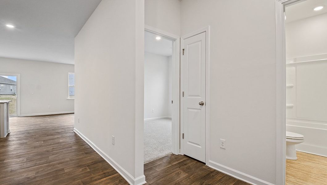 Representative unfurnished interior of a home built from the Macon by D.R. Horton in Lakestone, Woodruff (Image 10).