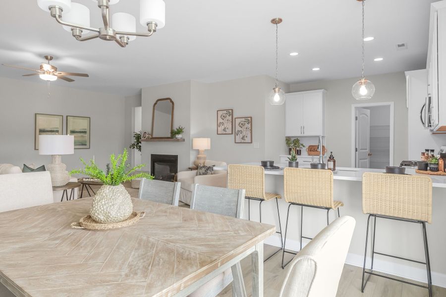 Representative furnished interior of a home built from the Clarion by Caviness & Cates Communities in Maggie Way, Wendell (Image 24).