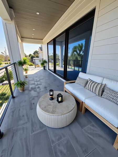 Exterior details and patio area of a home in , Flagler Beach (Image 44).