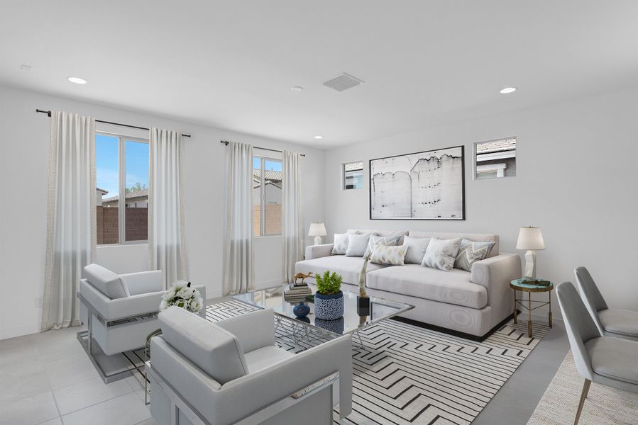 Representative furnished interior of a home built from the Winsor by Taylor Morrison in Stonehaven Discovery Collection, Glendale (Image 7).