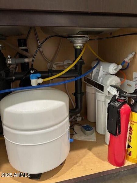 RO under kitchen sink1