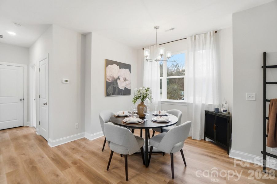 Furnished interior view inside a new home in , Charlotte (Image 16). Furnished interior view inside a new home in , Charlotte (Image 16).