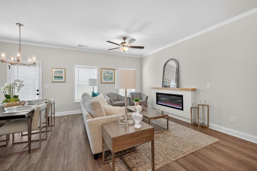 Furnished interior view inside a new home in Medlock Park, Austell (Image 6).