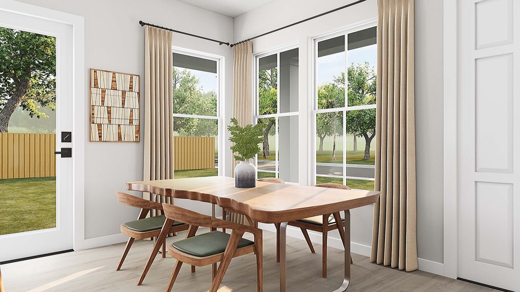 Representative furnished interior of a home built from the Waterline by Tri Pointe Homes in Paley Park at Easton Park, Austin (Image 8). Representative furnished interior of a home built from the Waterline by Tri Pointe Homes in Paley Park at Easton Park, Austin (Image 8).