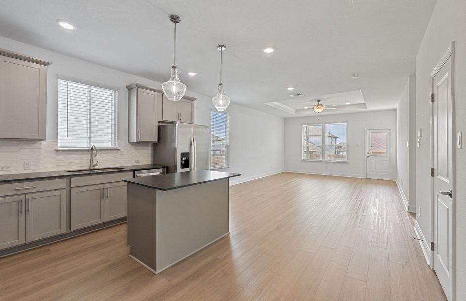 Furnished interior view inside a new home in Patterson Ranch, Georgetown (Image 13).