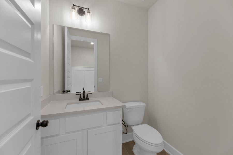 Furnished interior view inside a new home in Flora - 60', Hutto (Image 14).