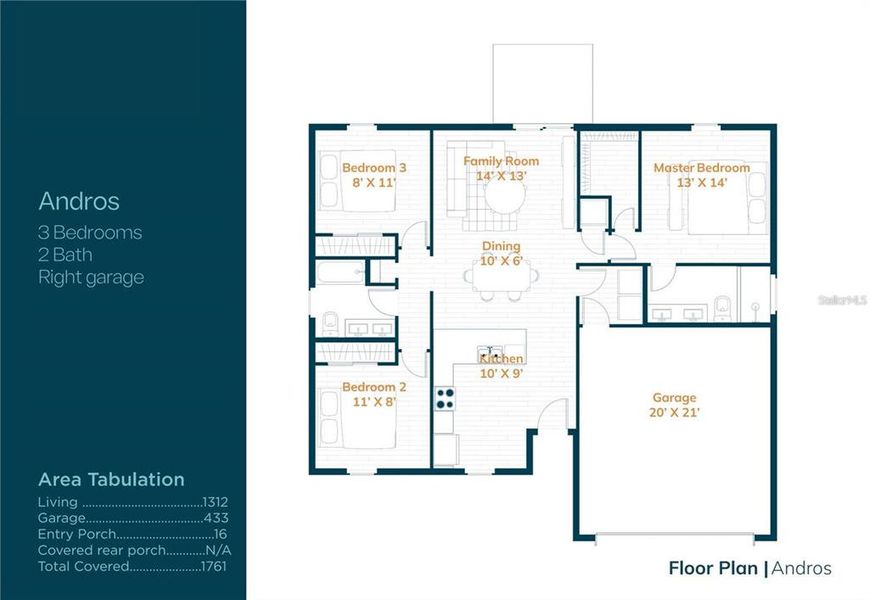 2D floor plan layout of this home in Marion Oaks, Ocala, FL (Image 3). 2D floor plan layout of this home in Marion Oaks, Ocala, FL (Image 3).