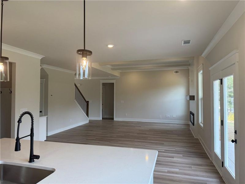 Furnished interior view inside a new home in Rosewood Lake Estates, Hoschton (Image 11). Furnished interior view inside a new home in Rosewood Lake Estates, Hoschton (Image 11).