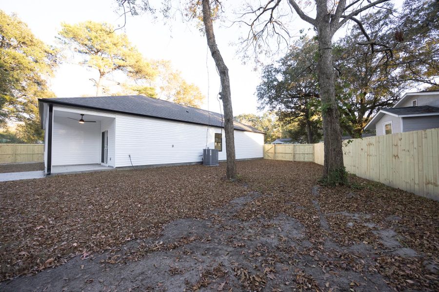 Exterior details and patio area of a home in , North Charleston (Image 36).
