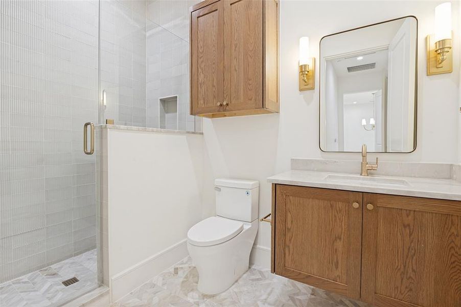 Furnished interior view inside a new home in The Residences, Irving (Image 13).