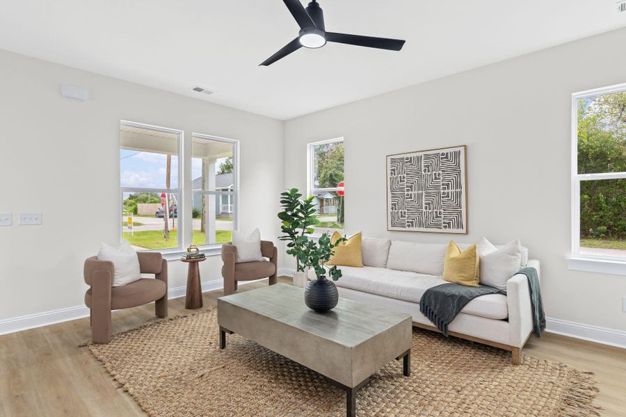 Furnished interior view inside a new home in , North Charleston (Image 9).