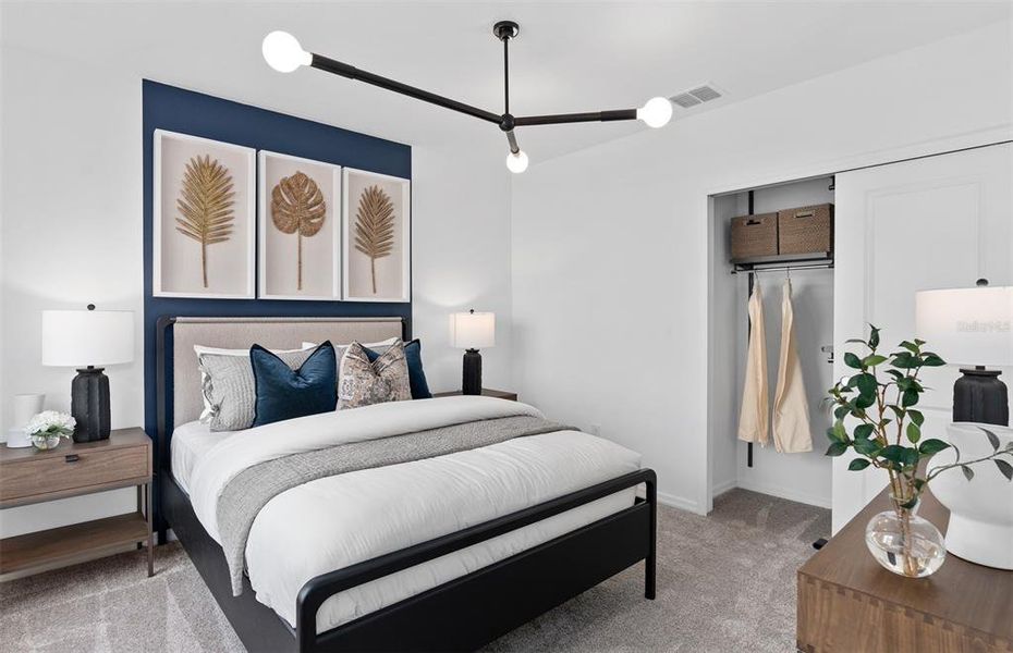 Furnished interior view inside a new home in Parkside Trails, Clermont (Image 11). Furnished interior view inside a new home in Parkside Trails, Clermont (Image 11).