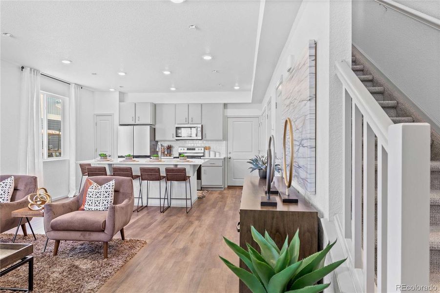 Furnished interior view inside a new home in Green Valley Ranch, Aurora (Image 22).