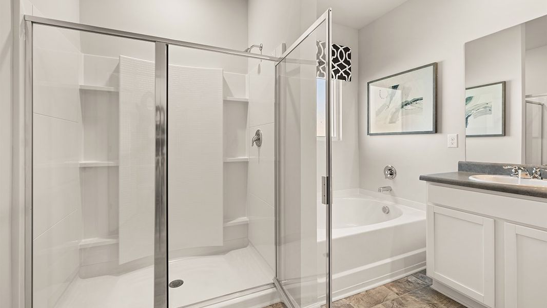 Representative furnished interior of a home built from the Elle by D.R. Horton in Highland Hills, Graniteville (Image 13). Representative furnished interior of a home built from the Elle by D.R. Horton in Highland Hills, Graniteville (Image 13).