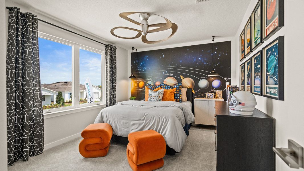 Third Bedroom in the Model Highbourne by DRB Homes in Hamilton Bluff located in Haines City, FL. Third Bedroom in the Model Highbourne by DRB Homes in Hamilton Bluff located in Haines City, FL.