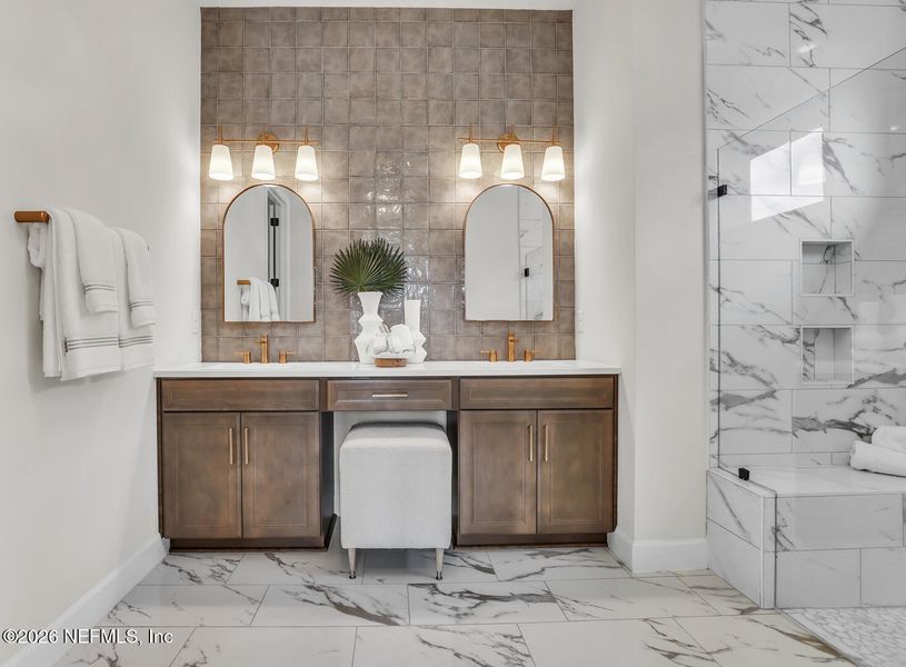 Furnished interior view inside a new home in , Flagler Beach (Image 6).