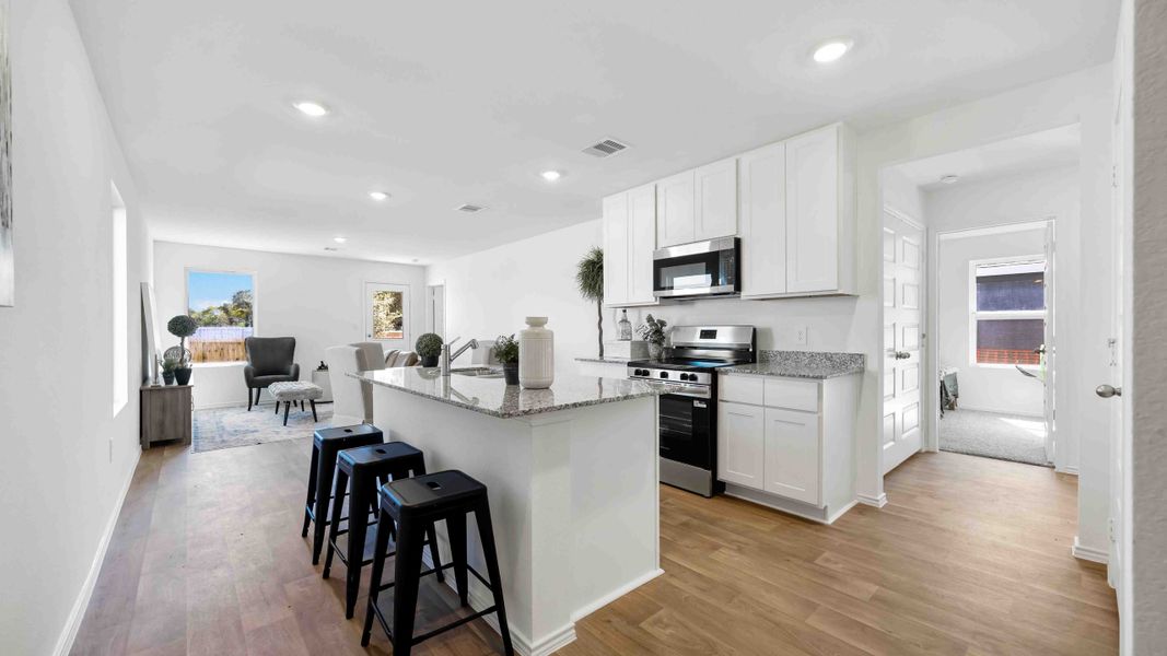 Representative furnished interior of a home built from the Atlanta by D.R. Horton in Legacy Village, Houston (Image 6). Representative furnished interior of a home built from the Atlanta by D.R. Horton in Legacy Village, Houston (Image 6).