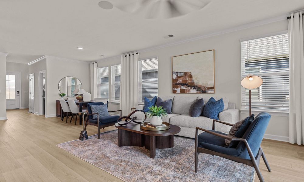Representative furnished interior of a home built from the The Hibiscus by Chesapeake Homes in Traditions at Carolina Forest, Myrtle Beach (Image 28).