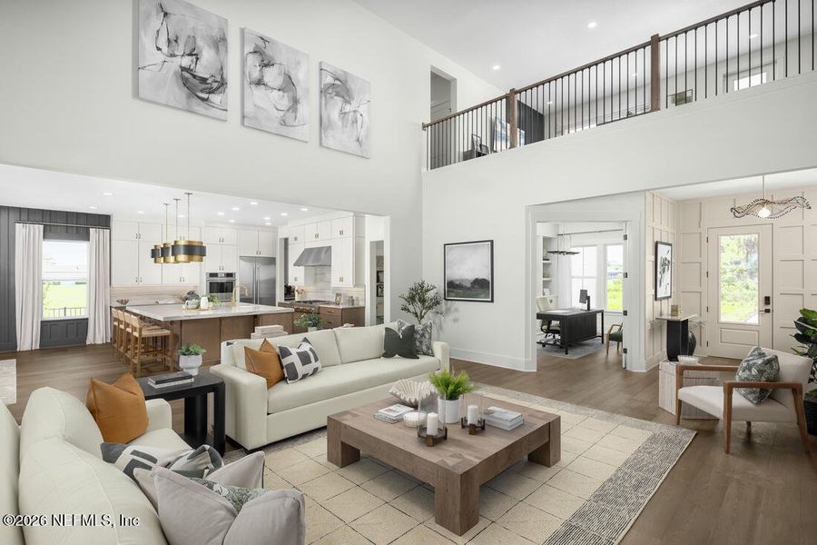 Furnished interior view inside a new home in , St. Augustine (Image 10).