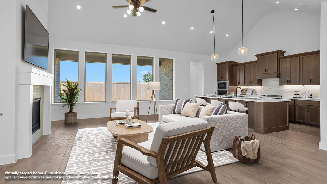 Furnished interior view inside a new home in Cross Creek West 55', Fulshear (Image 5). Furnished interior view inside a new home in Cross Creek West 55', Fulshear (Image 5).