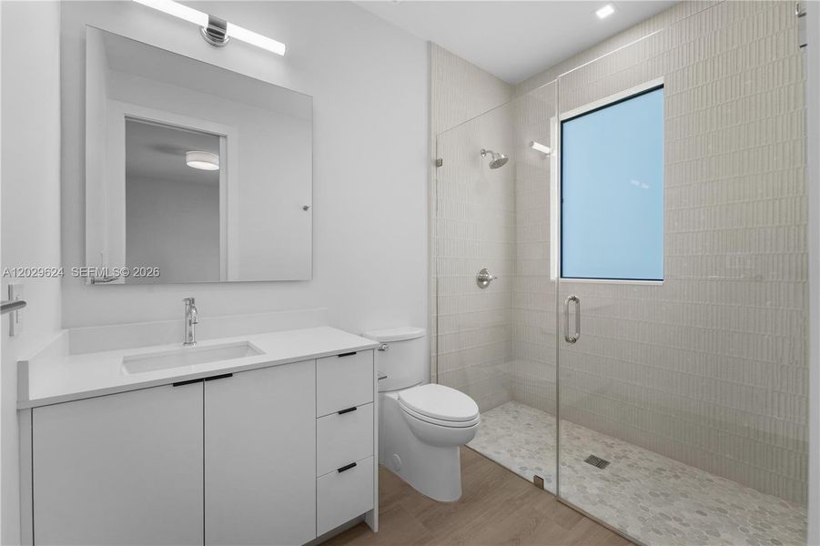 Furnished interior view inside a new home in , Miami (Image 13).
