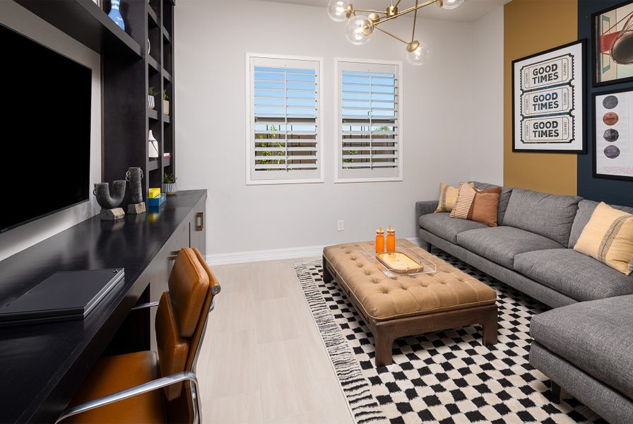 Representative furnished interior of a home built from the Poppy by Taylor Morrison in Verdin Discovery Collection, Phoenix (Image 12).