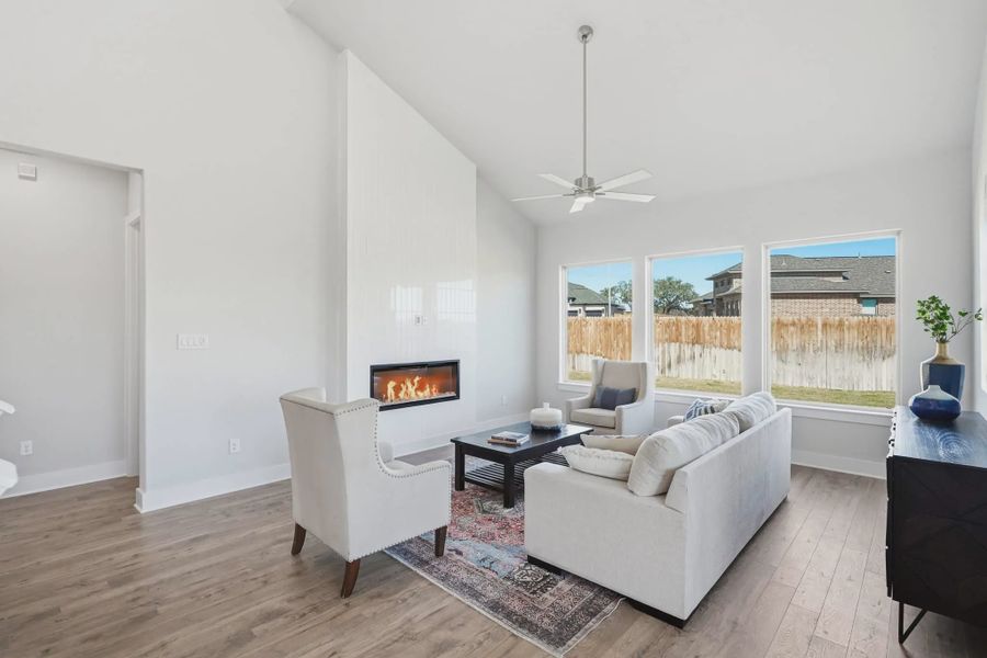 Representative furnished interior of a home built from the Shelby by Chesmar Homes in Alsatian Oaks, Castroville (Image 4).