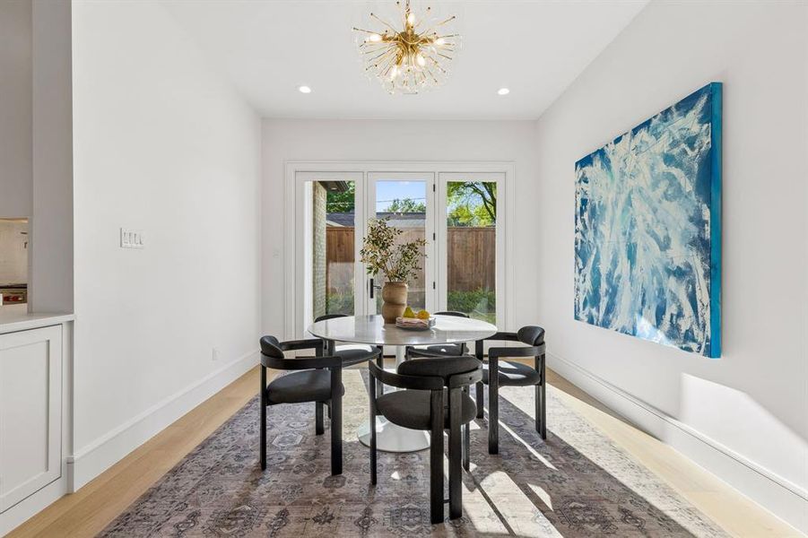 Furnished interior view inside a new home in , Dallas (Image 31).