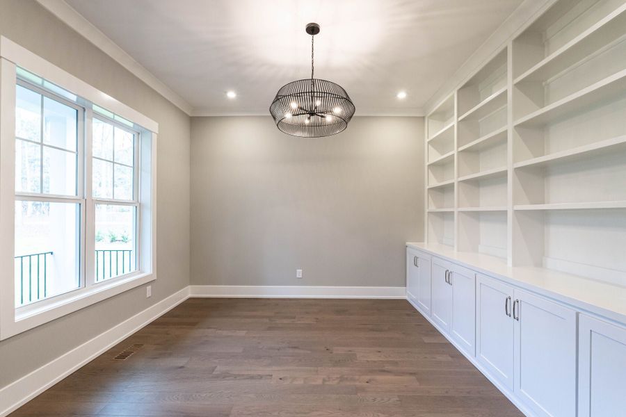 Representative unfurnished interior of a home built from the Oakmont American Farmhouse by Homes by Dickerson in Cattail, Clayton (Image 9).
