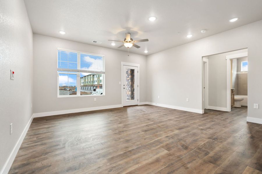 Representative unfurnished interior of a home built from the The Shavano by Landmark Homes in Northfield at Old Town, Fort Collins (Image 7).