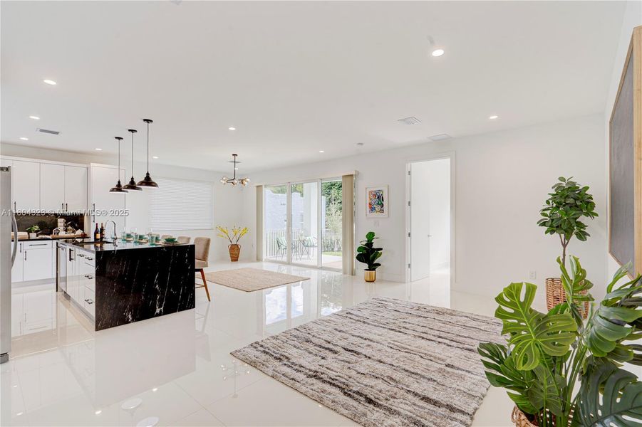 Furnished interior view inside a new home in , Miami (Image 36). Furnished interior view inside a new home in , Miami (Image 36).