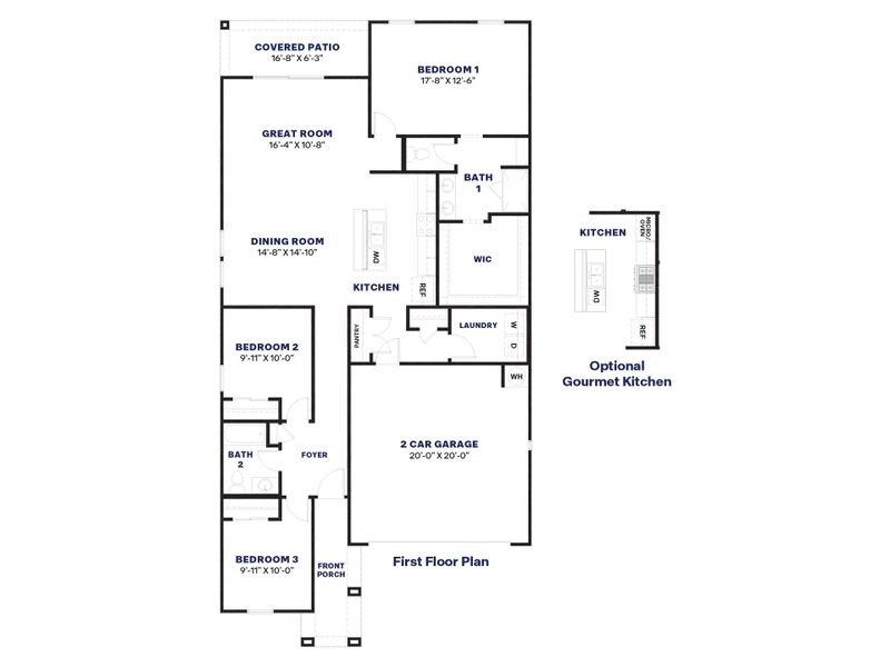 2D floor plan layout for the Caden by D.R. Horton in Upper Canyon, Phoenix, AZ (Image 5). 2D floor plan layout for the Caden by D.R. Horton in Upper Canyon, Phoenix, AZ (Image 5).