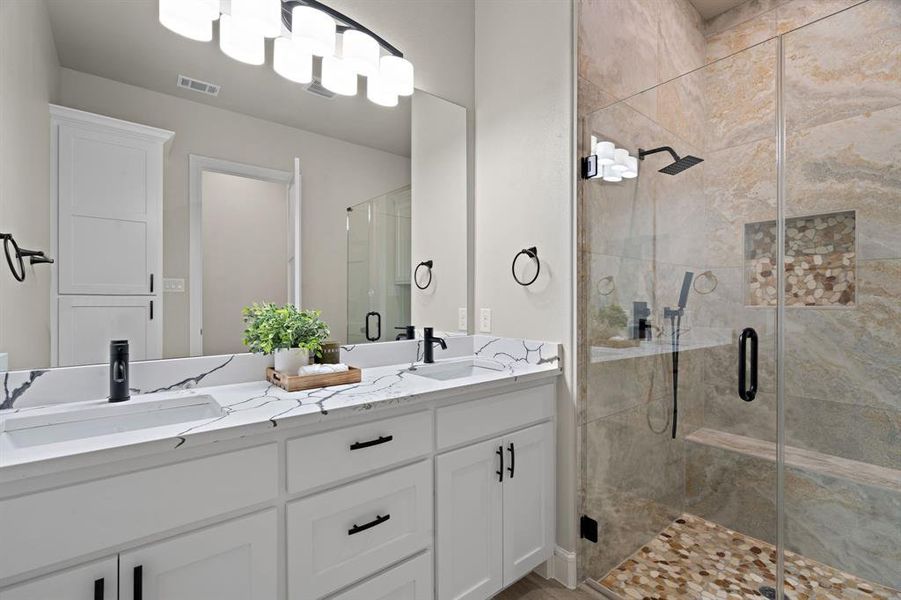 Furnished interior view inside a new home in , Farmersville (Image 15).