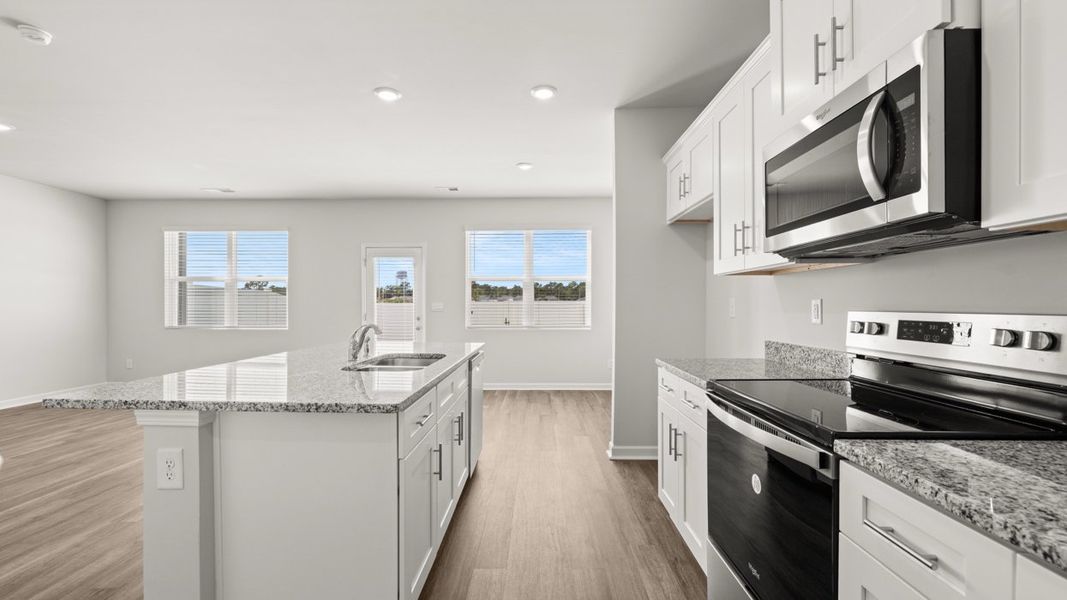 Furnished interior view inside a new home in Rushing Waters Townhomes, North Augusta (Image 8). Furnished interior view inside a new home in Rushing Waters Townhomes, North Augusta (Image 8).
