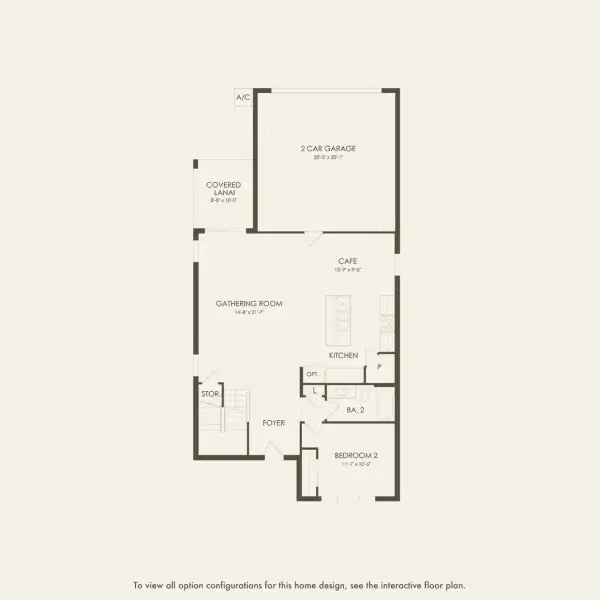 2D floor plan layout for the Talbot by Pulte Homes in Crescent Ridge, Apopka, FL (Image 4).