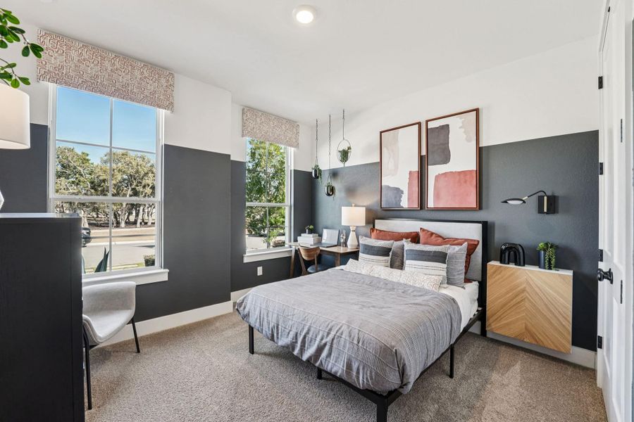 Representative furnished interior of a home built from the Brooks – 50′ Lot by Chesmar Homes in Lakes of Cane Island, Katy (Image 12).