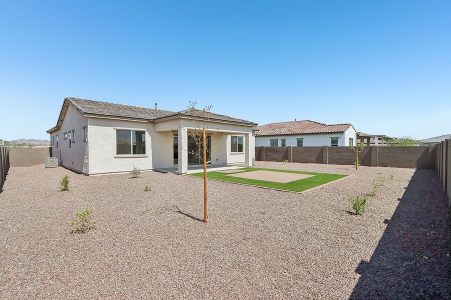 Exterior details and patio area of a home in Estrella, Goodyear (Image 4).