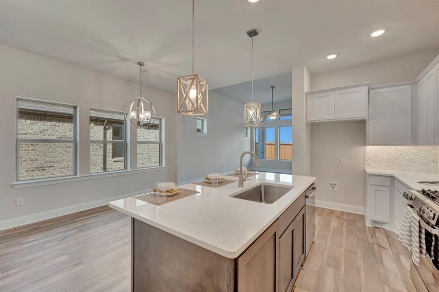 Furnished interior view inside a new home in Creekshaw – Gardens, Royse City (Image 7). Furnished interior view inside a new home in Creekshaw – Gardens, Royse City (Image 7).
